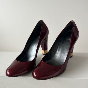 Stuart Weitzman - glossy, red heels